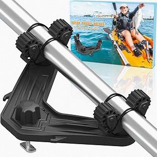 2 Pack Fishing Rod Holder with Track Mount Universal T-Shaped Screw Mounted on Rail for Kayak, Canoe, Fishing Boat product image