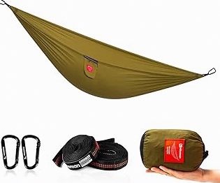 UTEBIT Camping Hammock, Single & Double Portable Hammocks with Mosquito Net, Rainfly Cover, Camping Accessories with Tree Straps for Hanging Outdoor, Indoor, Patio, Backyard (Blue&Pink) product image