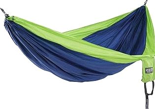 NewDoar Camping Hammock with Mosquito Net and Rain Fly Tarp,Portable Single Nylon Parachute Hammock Rainfly Set,Tree Straps Swing Hammock Bed for Outdoor Backpacking Backyard Hiking(ArmyGreen) product image