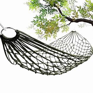 Vigel Camping Hammock - Durable Hammock, Nylon Hammock - Double or Single Hammocks - Portable Tree Hammocks for Outside - Easy to Set, Camping Accessories for Outdoor, Travel, Hiking product image