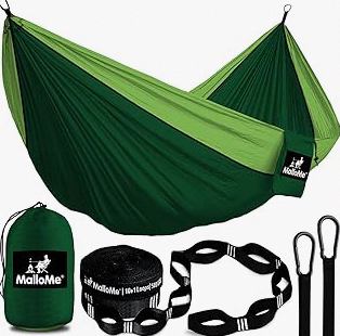 2Pack Hammocks | Camping Hammock | Portable Outdoor Hammock Set | for Hiking, Backpacking and Camping | 2pcs(Red Stripe and Blue Stripe) product image