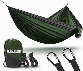 Square Hammock 13Ft Multi Person Hammock,Max 700LBs Extra Large Sky Camping Hammock for up to 4-6 Adults/Kids with 4 Ratchets/Straps/Net Pockets/Carabiners and Storage Bags,Black product image