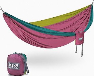 Camping Hammock 500 lb Capacity – Portable Double Hammock with Tree-Friendly Straps and Carabiners, Lightweight for Backpacking, Hiking, Travel, Beach, Backyard product image