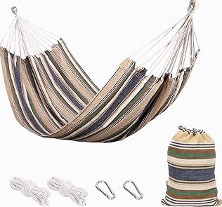 Camping Hammock Double & Single Portable Hammocks Ultralight Nylon Parachute Hammocks with 2 Tree Straps for Backpacking, Travel, Beach, Backyard, Camping, Hiking (Medium, Camouflage) product image