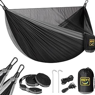 FAHKNS Hammock Camping Chair, 360° Swivel Chair with Adjustable Backrest, Foldable and Lightweight Chair Used for Office Work, Picnic, Hiking, Portable Bag, product image