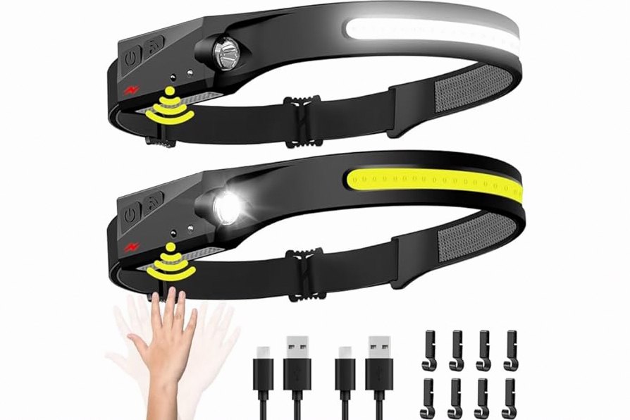 Streamlight 61422 Enduro Pro 200-Lumen LED Headlamp with Elastic Head Strap, Rubber Hard Hat Strap, and 3M Dual Lock Fasteners, Box, Yellow product image