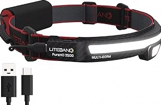 Headlamp, USB-C Rechargeable,90-Degree Adjustable,Flashlight with Motion Sensor,Waterproof Lightweight 42g,Bright Headlamps for Running,Camping,Running product image