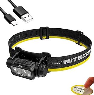 NEBO MYCRO 250 Rechargeable Headlamp | 250 Lumens, 3 Light Modes, Water Resistant, Adjustable Strap, Super Bright Head Lamp for Camping & Hiking, Includes USB Charging Cable — 2 Pack product image