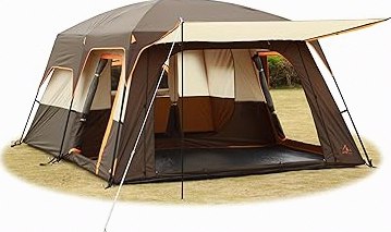 Inflatable Camping Tent,2/4/6/8 Person Glamping Inflatable Tents with Awning, Quick Setup Blow Up Tents with Pump, Waterproof Oxford Inflatable House for Camping, Air Glamping Hot Tents for Adult product image