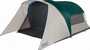Coleman Weatherproof 4-Person Cabin Tent with Screened Porch, Screen Room Adds 35% More Space, Rainfly Included, 10-Minute Setup product image