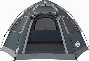 Happy Travel Camping Tent, 4/6 Person Dome Tents for Camping with Rainfly, Waterproof Clip Easy Setup Portable Family Tent with Mesh Windows, 20% More Headroom Backpacking Tents for Camping & Hiking product image