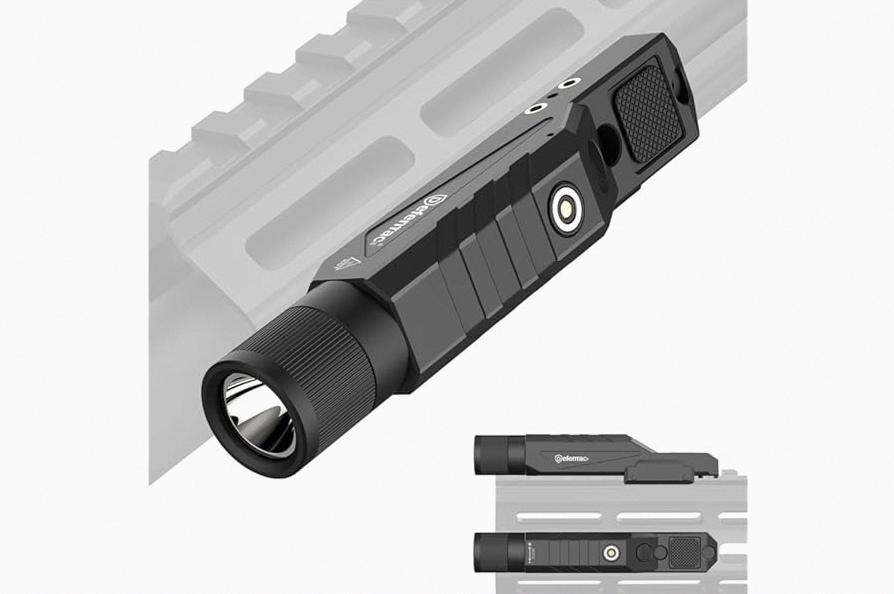 SOLOFISH 500lm Pistol Light and Purple/Infrared (IR)/Green Blue Beam Combo, Rechargeable Aluminum Weapon Light and Beams for Guns with a Rail product image