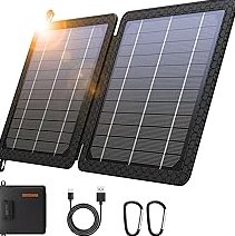 100W 12V Foldable Solar Panel – Monocrystalline Portable Charger for Camping, Laptop & Smartphone with 5V USB & 18V DC Output product image