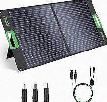 [Upgraded] FlexSolar 60W Portable Solar Panels Chargers QC3.0 USB-A USB-C DC5521 8mm Output Foldable IP65 Waterproof Power Emergency Camping for Small Power Station Generator Tablets Battery Packs product image