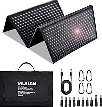 2026Upgrade 40W Foldable Solar Panel Charger,25% High Efficiency Portable N Type Cell,USB-C/USB-A/DC12V MPPT Fast Charging, IP67 Waterproof Lightweight Solar Charger for Outdoor Travel Emergency product image