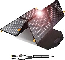 BigBlue Portable 35W Solar Panel Charger with Fast Charging USB-A and PD 25W USB-C for Camping Backpacking, 1.54 lbs, IP68 Waterproof, Folding Solar Phone Charger for iPhone/Android, iPad, Power Bank product image