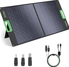 Foldable Solar Panel, 10W Portable Solar Charger with Dual USB Outputs 25% High Conversion Efficiency Solar Panels, Solar Controller for Portable Power Station, Power Bank, Phone, Laptop, Camping product image