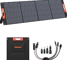 100W Portable Rechargable Solar Panel LED Work Light with 3 Brightness Level, 10000LM 8400mAh IP66 Waterproof Outdoor Flood Light product image