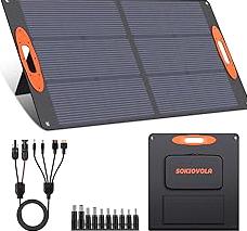 [Upgraded] Foldable Solar Panels 50W Portable Solar Panel Charger 3 Output Ports (USB-A USB-C DC) Folding Solar Panel for Camping Hiking RV Outdoor Activities product image