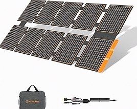 220W Portable Solar Panel for Power Station,23.5% Efffciency Mono Foldable Solar Charger for Jackery 1000 V2/EcoFlow Delta/Bluetti/Anker Solix,IP67 Waterproof for RV Camping Home Backup product image
