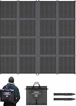 100W Portable Solar Panel with Solar Angle Guide,23.5% Efficiency Foldable Solar Charger for Jackery 300/Ecoflow River/Anker Solix,IP67 Waterproof Offgrid Power for Camping RV Battery Backup product image