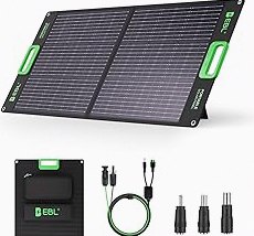 30W Solar Panel Charger YT30 Foldable Solar Panel IP65 Waterproof Solar Charger with QC3.0 USB & DC Output(10 Connectors) 24% High Efficiency for Outdoor Camping product image