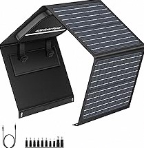 Portable Solar Panel Charger 40W Foldable Solar Panel for Portable Power Station, iPhone, iPad, Laptop, Camping Solar Panels with USB QC 3.0/USB C/18V DC, Solar Panels for Camping Outdoor Van RV Trip product image