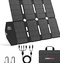 100W Portable Solar Panel MC-4 Foldable Solar Panel Charger Kits 18V IP68 Waterproof Lightweight and Compact for Small Power Station RV Travel Outdoor Activities product image