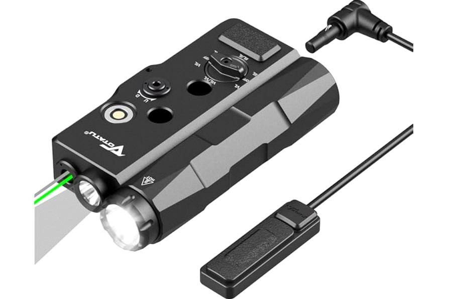 IVVTRYI Long Range High Power Tactical Green Beam Flashlight Laser Pointer rechargeableUSB Laser Pointer Cat Toys with Star Cap Adjustable Focus for Teaching Outdoor Hunting product image