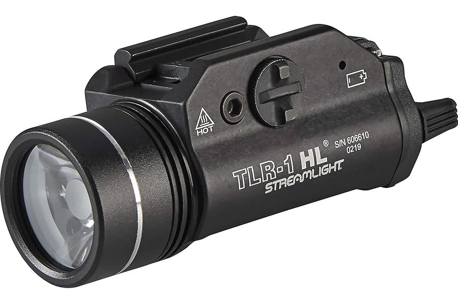 Streamlight 69260 TLR-1 HL 1000-Lumen 20000 Candela Rail-Mounted Tactical Weapon Light with Specific Compatibility Rail Locating Keys, Black product image
