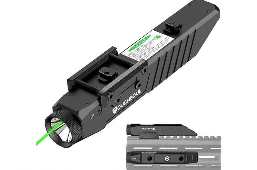 OLIGHT Baldr S 800 Lumens Compact Rail Mount Weaponlight with Green Beam and White LED Combo, Magnetic USB Rechargeable Tactical Flashlight with 1913 or GL Rail, Battery Included (Black) product image