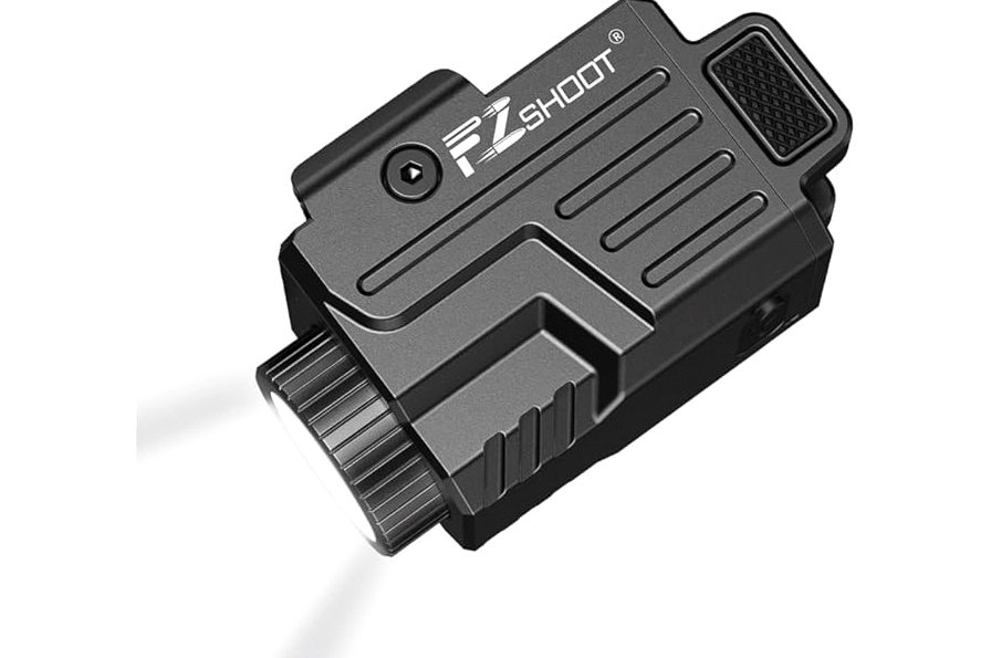 CVLIFE 600 Lumens Pistol Light Laser Combo - Rechargeable Slide Rail Gun Light Compatible with Glock and Picatinny Rail. Pistol Flashlight with Red Laser for Home Defense product image