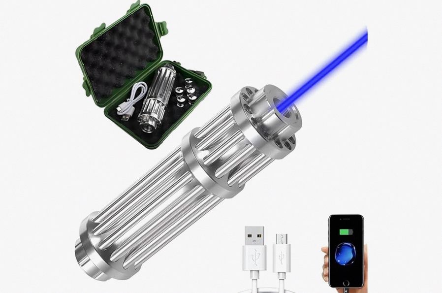 Red Green Blue Purple Laser Beams with 800 Lumens Flashlight for Pistols, 3 in 1 Laser Light Combo, Tactical USB Rechargeable Laser Sight, Strobe & Steady Flashlight for Picatinny Rail product image