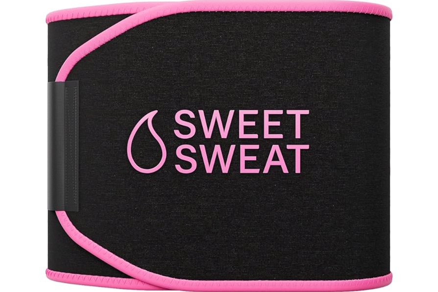 Sports Research Sweet Sweat Waist Trimmer (Core Series) - Premium Sweat Enhancing Fitness Band for Women & Men product image