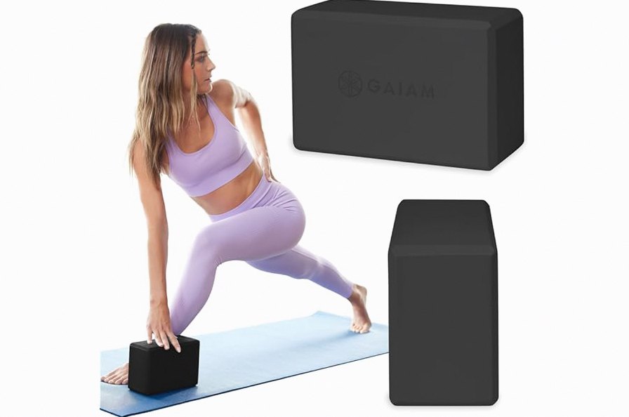 Gaiam Yoga Block - Supportive Latex-Free Eva Foam - Soft Non-Slip Surface with Beveled Edges for Yoga, Pilates, Meditation product image