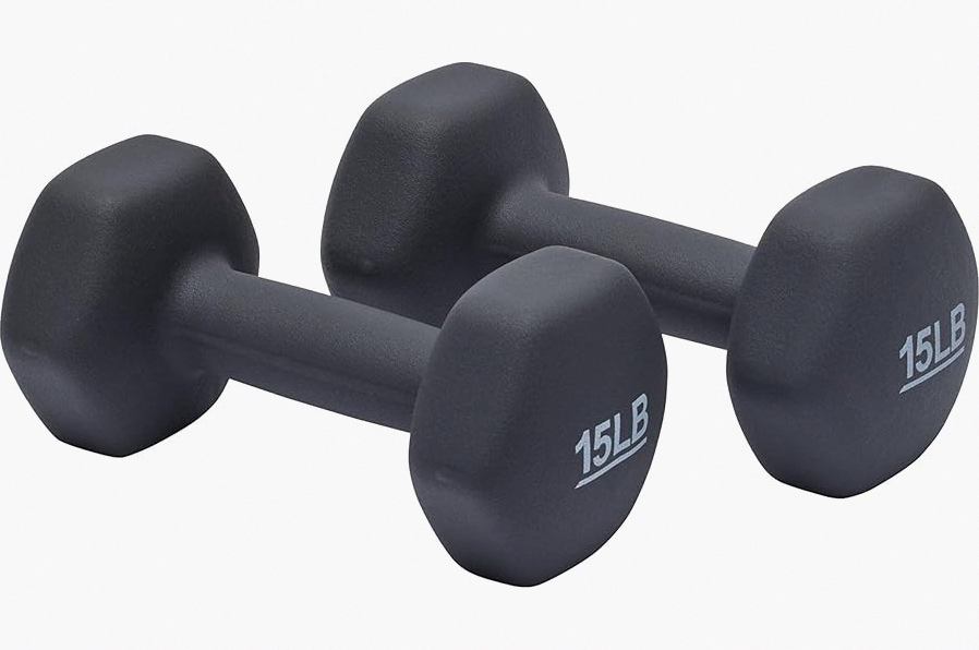 Amazon Basics Neoprene Dumbbell Hand Weights for Exercise and Muscle Toning product image