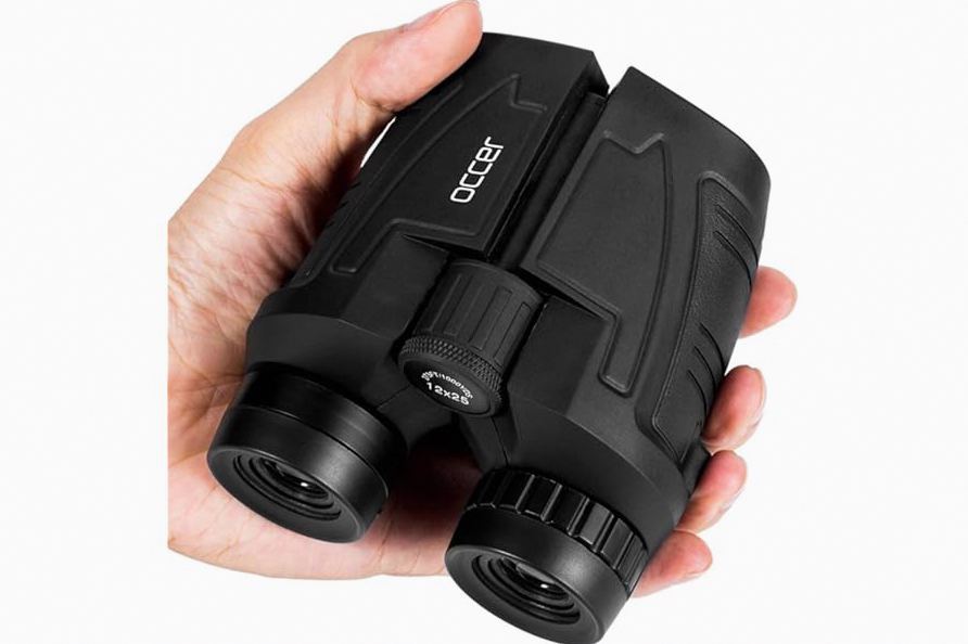 Occer 12x25 Compact Binoculars for Adults and Kids, Large Eyepiece Waterproof Binocular with Low Light Vision,High Powered Easy Focus Binoculars for Bird Watching,Outdoor Hunting,Travel,Sightseeing product image