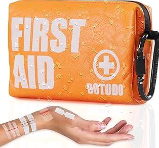 First Aid Bag Empty First Aid Kit Storage Box 12" x 9" x 7" Medical Bag Portable Pill Bottle Organizer Case for Car, Travel, Office, Outdoor, Camping, Hiking, School (Red) product image