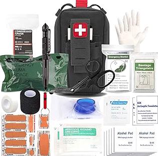 Geiserailie 20 Bags Small First Aid Kits Bulk Mini Travel Size Emergency Individual Zipper Pouch Self Care Package Supplies for Homeless Travel Hiking Sports Outdoor College Dorm Essentials, 1740 Pcs product image