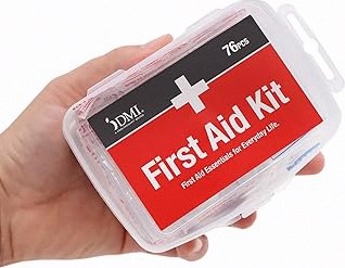 Waterproof Laminate Bag First Aid Kit (Red) – Emergency Kit for Hiking, Camping, Travel, Car, Cycling, Home & Work product image