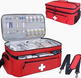 General Medi First Aid Kit, 250 Piece Small First Aid Kit - Includes Emergency Foil Blanket, Instant Cold Pack,Scissors for Travel, Home, Office, Vehicle, Camping, Workplace & Outdoor product image