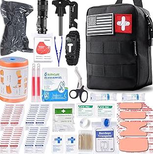 305Pcs Car First Aid Kit Refill Supplies for Business Home First Aid Emergency Kits for Office Business Compact Lovely Bag for Outdoor Activities Skating Boating product image