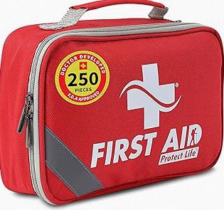 Survival Kit, 262Pcs Survival Gear and Supplies with First Aid Kit Pouch and Crossbody Bag, Emergency Kit with Tent, Camping Axe Hammer, Survival Shovel w/Pick, Bug Out Bag Gifts for Men Women product image