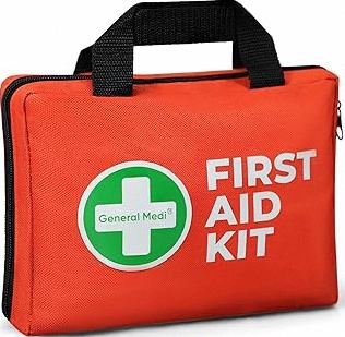 Be Smart Get Prepared OSHA/ANSI First Aid Kit - 10 Person, 100 Pieces - Designed for Home, Business, School, Industrial, and Restaurants - Compact & Portable product image