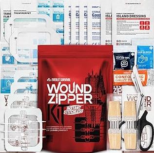 IFAK Trauma Kits, 115 PCS First Aid Kits with 36" Splint Israeli Style Compression Bandage, Survival Emergency Prepare Bag Equipment Multi-Purpose Tools for Home, Car, Camping, Hunting product image