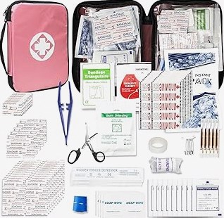 Comprehensive First Aid Kit -Labeled Compartments for Trauma & Emergencies, Compact Emergency Kits for Car, Boats, Camping, Hurricanes and Outdoor Emergencies Survival -265 Piece product image