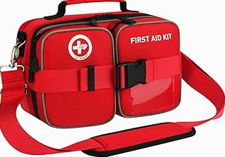 First Aid Kit - 368pcs Waterproof Compact Portable Hard Case - Ideal for Home, Car, Travel, Businesses, Hiking, Vehicle, Boat, Office, Survival - Public Must Have Emergency Kit, Camping Essentials product image