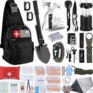 Large First Aid Kit for Business- Plastic Wall Mounted First Aid Box,Hard Case First Aid Kit, Emergency Kit for Car,Home,Offices - 408 Piece product image