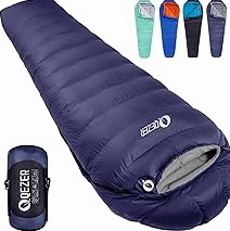 MEREZA Sleeping Bags for Adults Cold Weather Mens Warm Sleeping Bag for Big and Tall Girls Boys with Compression Sack for 3-4 Season Camping Backpacking Hiking product image