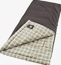 Amazon Basics 40°F Cold Weather Two-Person Sleeping Bag for Outdoor Camping, Queen Size XL, 87" x 59", Olive Green product image